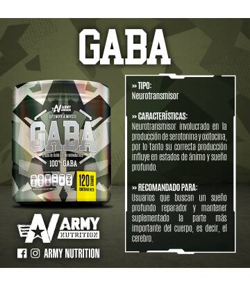 Gaba de Army Nutrition 30 Servicios