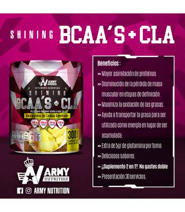 Shinning BCAAs + CLA de Army Nutrition